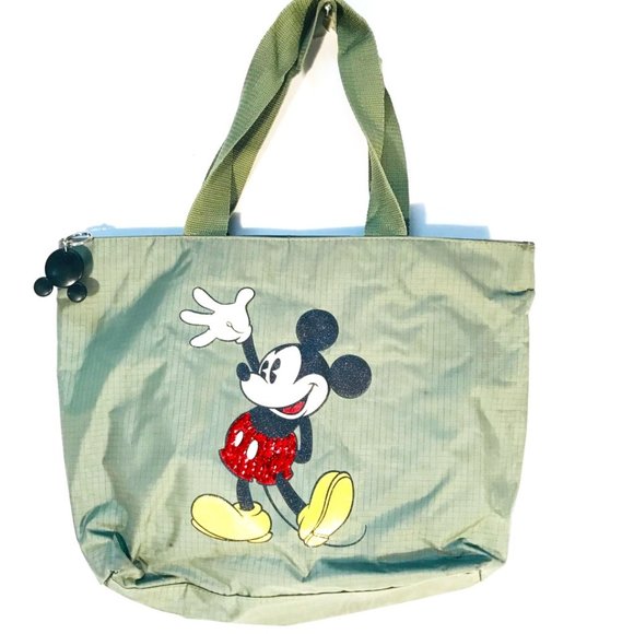 Disney Handbags - DISNEY x Vintage x Tote bag Mickey Mouse Green